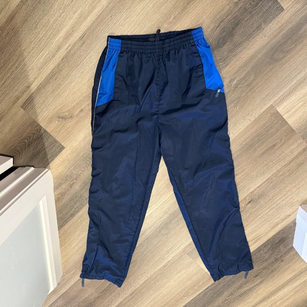 Starter Men's Wind Pants, Blue, Size Medium
